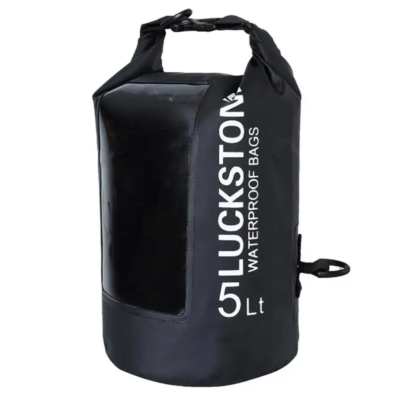 Красочные 5L/10L/20L водные виды спорта ПВХ Дрифт рюкзак прозрачное окно легкий Дайвинг плавающий сухой мешок Открытый водонепроницаемый