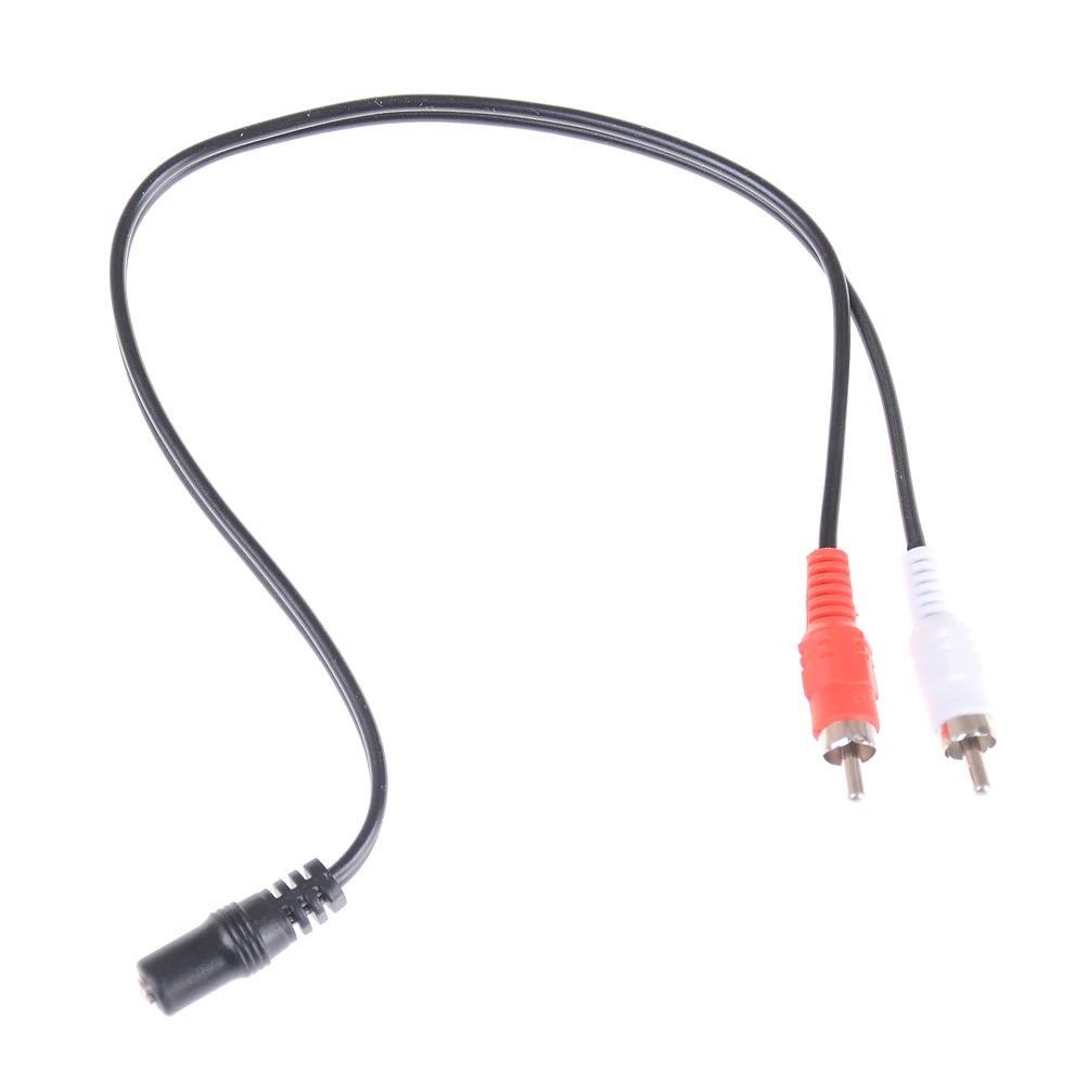 

3.5mm Stereo Female Plug To 2 Male RCA Jack Adapter Audio Y Cable Computer Speaker Cable
