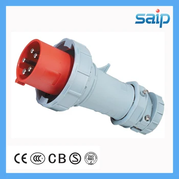 

New Industrial Plug Switch Socket Outdoor Waterproof 5P 63A/400V EN/IEC 60309-2