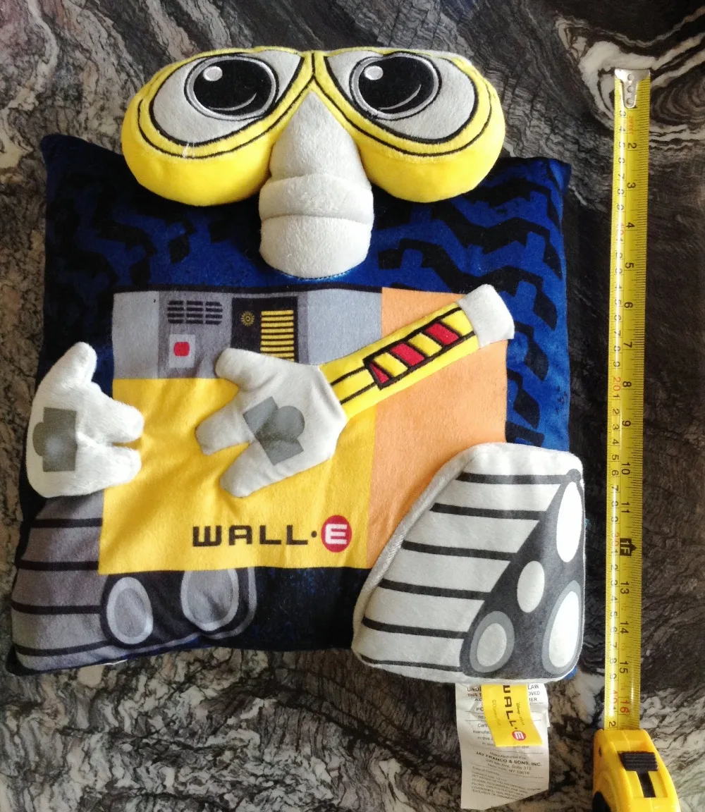 

New Original WALL-E Robot 3D Cartoon Pillow Cushion Soft Stuffed Plush Toy Doll Birthday New Year Girl Gift Home Car Use
