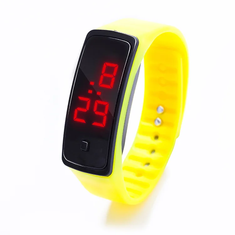 Мужские спортивные часы, светодиодный цифровой двойной ход, мужские военные электронные часы, мужские Montre Homme Senhoras assistir Reloj de hombre - Цвет: ED yellow