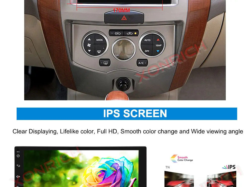 Flash Deal Autoradio Double Din Android 9.0 Universal Car Multimedia Player Stereo Head unit NO DVD Quad Core Wifi GPS Navi 178mm*100mm 6