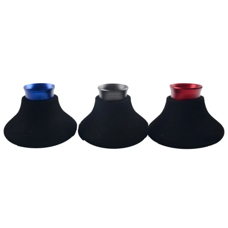 Ocean Fishing Rod Holder Belly Top Cone Shape Soft Rubber EVA Aluminum Alloy Pole Support Tools For Boat