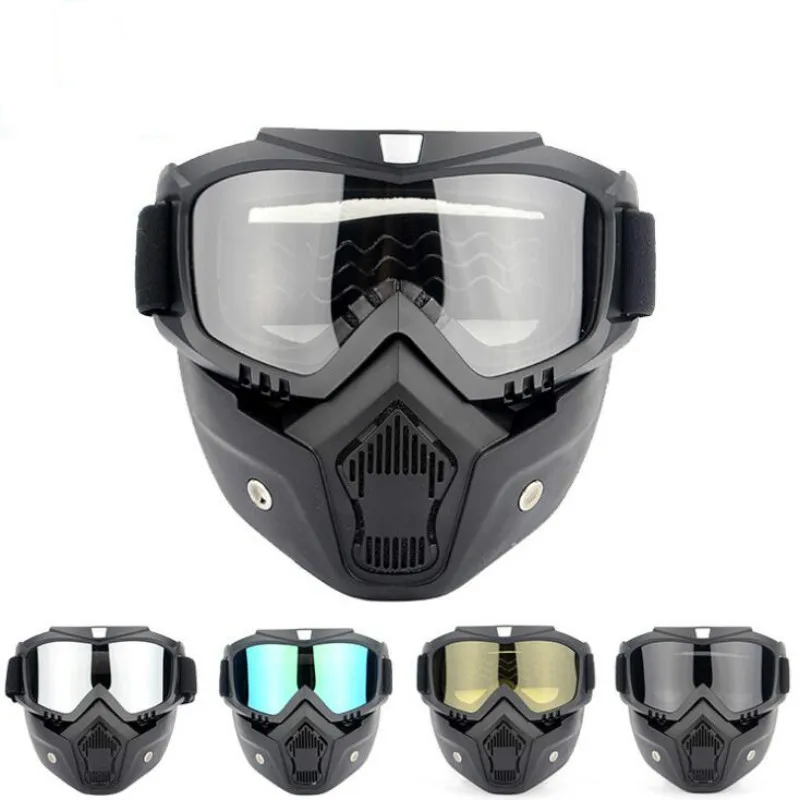 

Professional Retro Motorcycle Helmet Goggle Mask Vintave Mask Open Face Helmet Cross Helmet Goggle 5 color