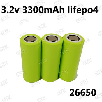 

12pcs Lifepo4 26650 3.2v 3300mah 20A high discharge rate 26650 rechargeable battery for electronic cigarette diving falshlight