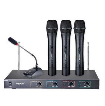 

Takstar TC-4R VHF Wireless Microphone system 1 Conference mic+3 Handheld mic for KTV, program hosting, outdoor activities ect.