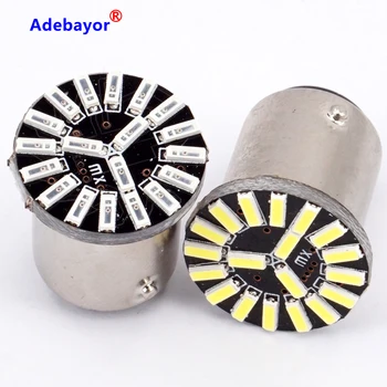

6pcs LED Car Canbus 19 SMD 4014 led 1157 BAY15D P21/4W error free P21/5W auto Car Styling turn signal lamp Brake tail parking