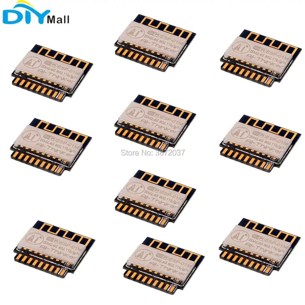 

10pcs/lot ESP8285 ESP-01M Wifi Module Wireless Transmission IOT 1MByte Flash Replace ESP8266