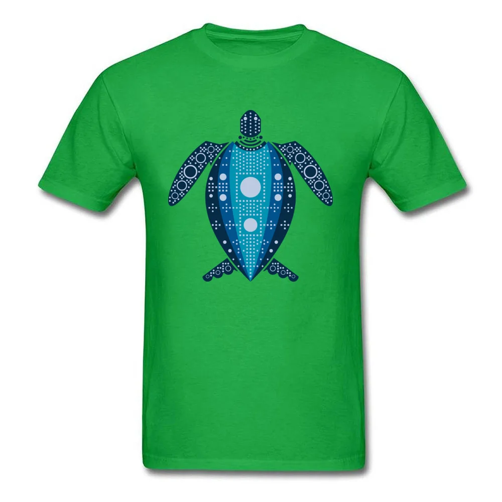 Normal Leatherback Sea Turtle Round Collar Top T-shirts Summer/Autumn Tops & Tees for Men Hot Sale 100% Cotton T Shirt Leatherback Sea Turtle green