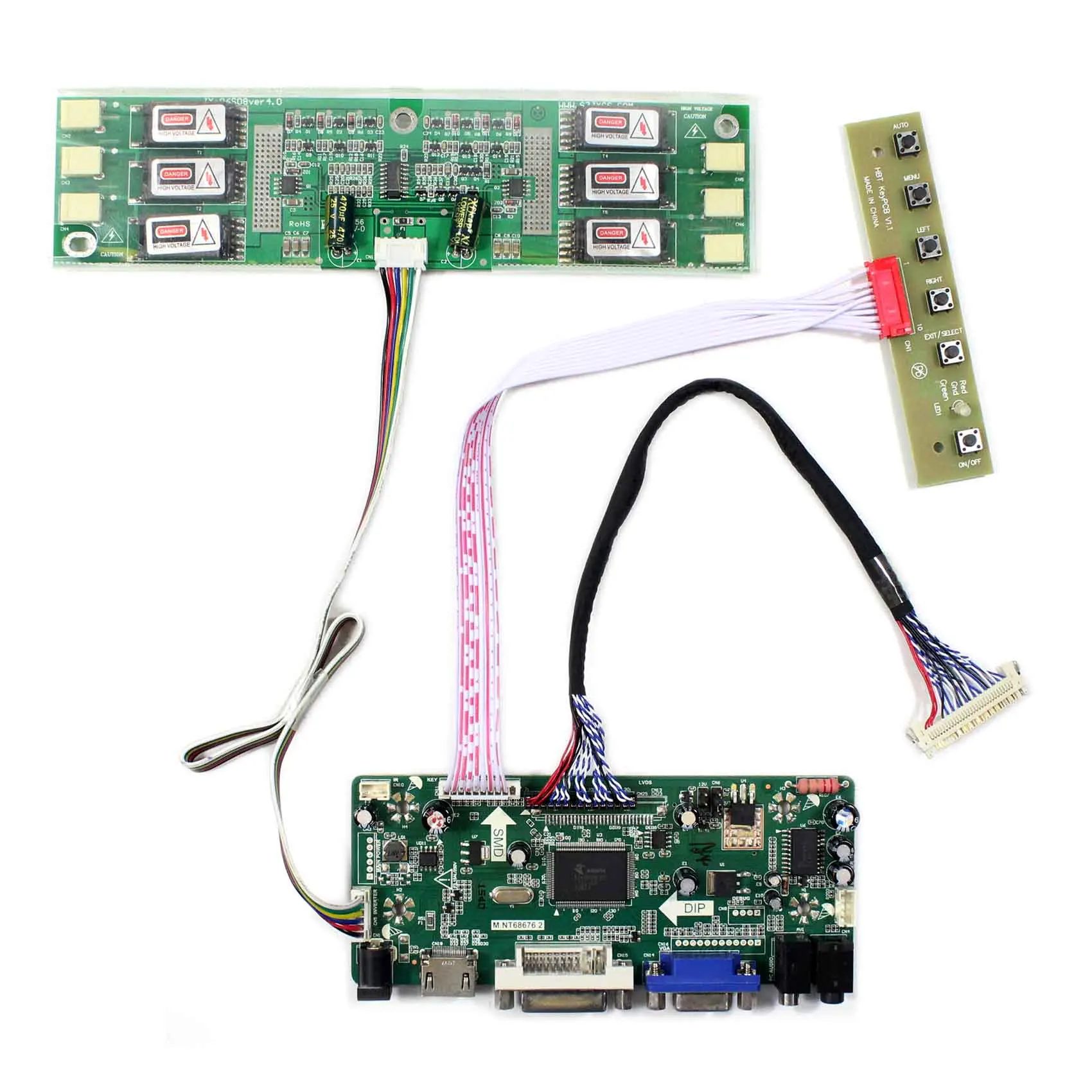 1680x1050 Resolution G220SW01 V1 HDMI DVI VGA AUDIO LCD Controller Board Audio Input HDMI M.NT68676 for 22inch LCD Screen
