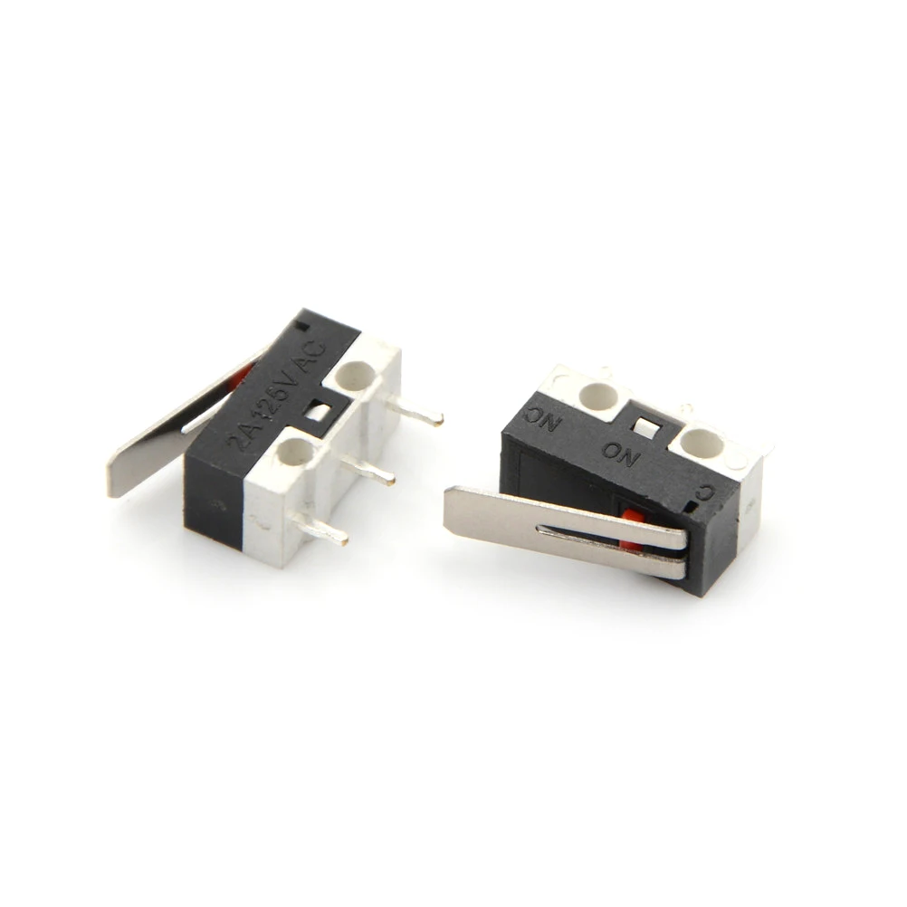 

10Pcs Limit Switch Push Button Switch 2A 125V AC Mouse Switch 3Pins Micro Switch