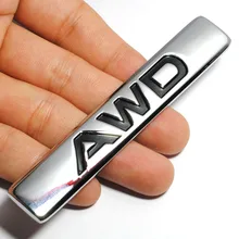3D Auto Car Styling Chrome Metal Adesivo AWD Subaru Impreza Traseira Do Emblema Do Emblema Do Logotipo Do Decalque para a Toyota Honda 4 X 4WD 4 Off Road SUV