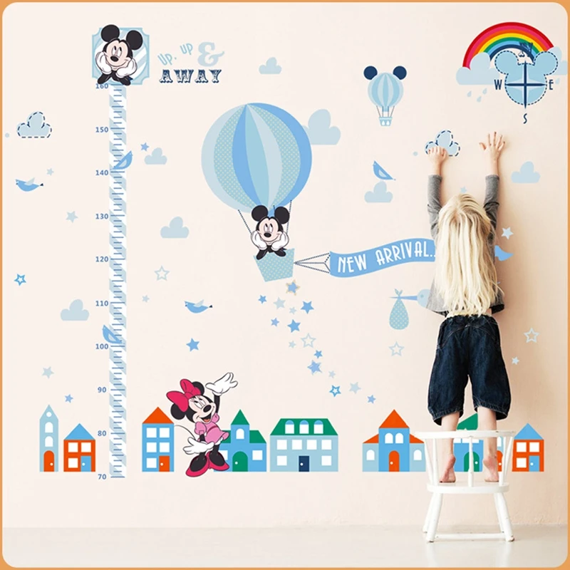 

Mickey mouse Wall stickers for children wallpaper wall home decor kids living room bedroom decoration accessories height mural