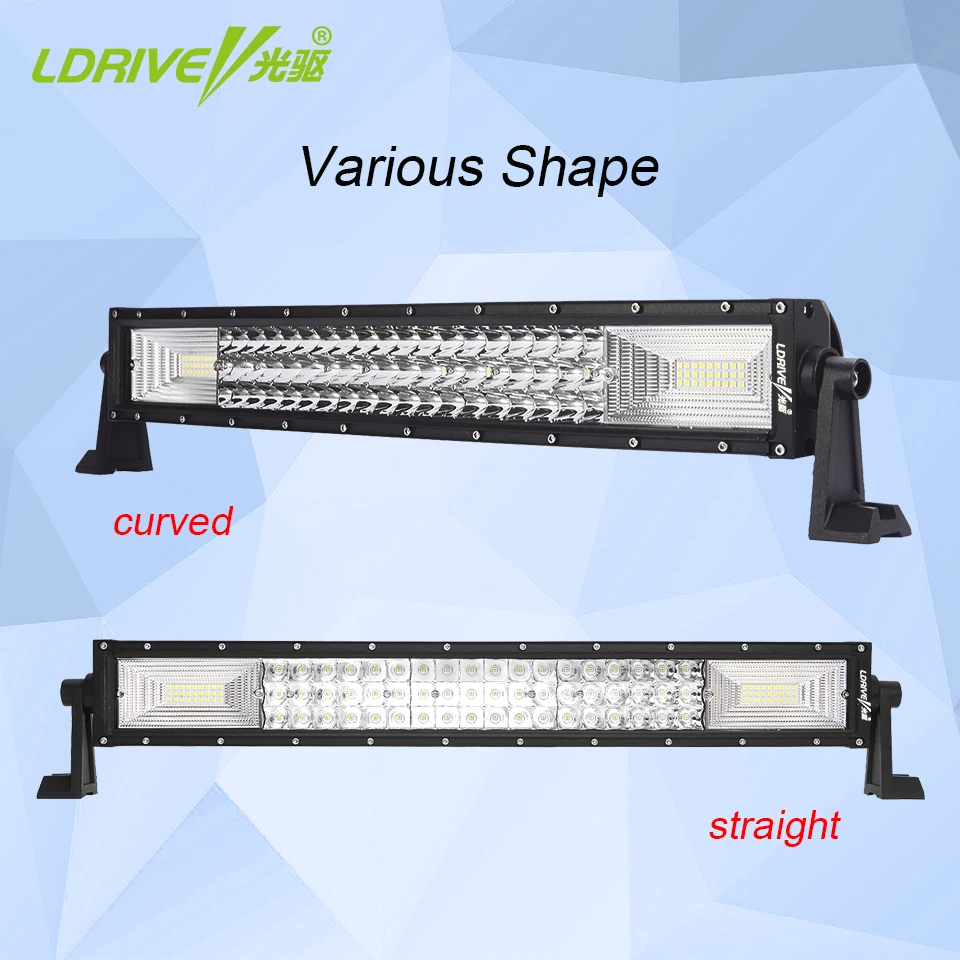 LDRIVE 7D изогнутый светодиодный светильник алюминиевый корпус 22 &quot324 Вт для