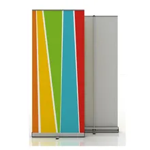 Высокое качество алюминиевый рулонный баннер дисплей 80x200 см выдвижной стенд для выставки без печати 10 шт