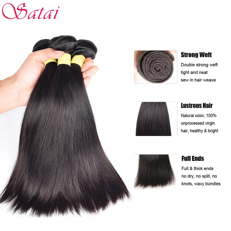 altPeruvian Virgin Hair Straight 3 Bundles10A Unprocessed Peruvian Virgin Hair Peruvian Straight Virgin Hair Top Selling Human Hair
