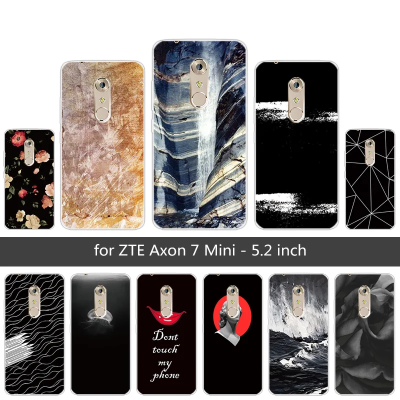 Мягкие силиконовые чехлы для телефонов ZTE Axon 7 Mini тонкие 5 2 дюйма прозрачный ТПУ