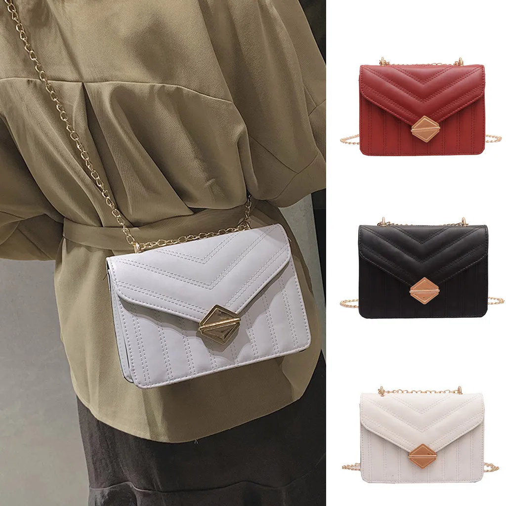 

luxury handbags women bags designer Fashion Lady Retro Chain Wild Solid Color Shoulder Messenger Bag Small Squar Bag 40