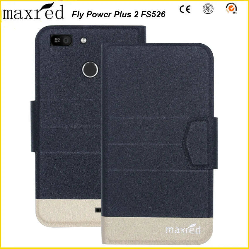 

Maxred 5 Colors Original! Fly Power Plus 2 FS526 Case High Quality Flip Ultra-thin Luxury Leather Protective Case