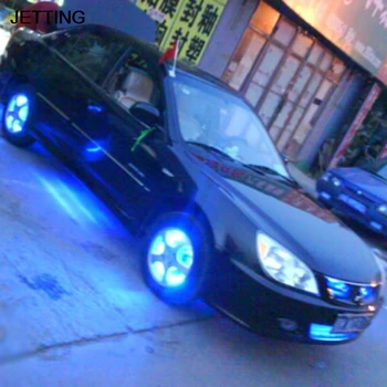 

4pcs/lot flashing different color wholesale retail led flashing car light cool wheel lamp colorful tire lighting for car styling