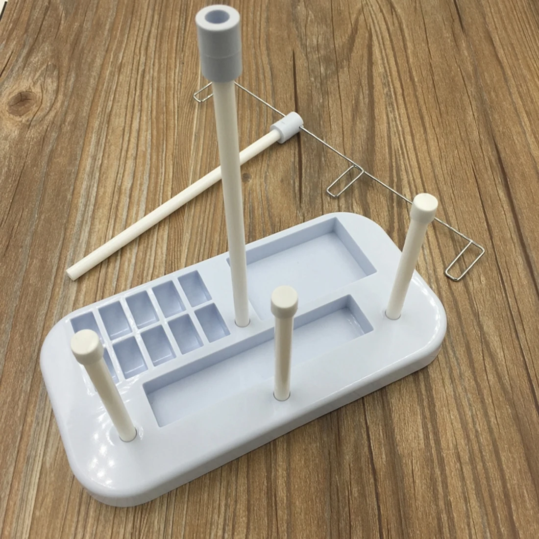 

ABS Plastic Metal Strip 3 Embroidery Thread Spool Holder Stand Sew Quilting For Home Sewing Machine Sewing Tool Accessories