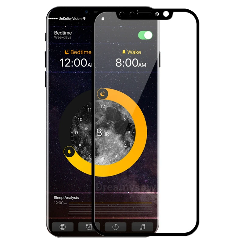 4D закаленное стекло для iPhone X 8 7 Plus полное покрытие для Apple iPhone 6 7 8 plus iX Защитная пленка для экрана 9 H