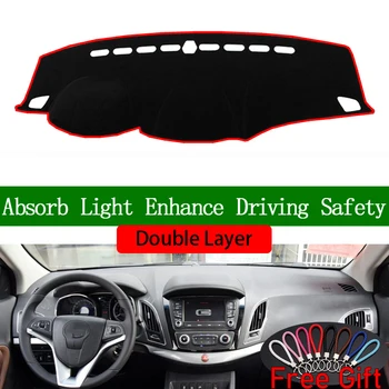 

Double Layer Car Stickers For JAC REFINE S5 2013 2014 2015 2016 2017 Dashboard Cover Car Accessories Interior Anti-UV Car Decals