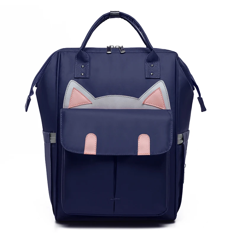 Diaper Bag Mom backpack cat cartoon Mother Care Large Capacity Black Maternity Baby Bag 4 colors