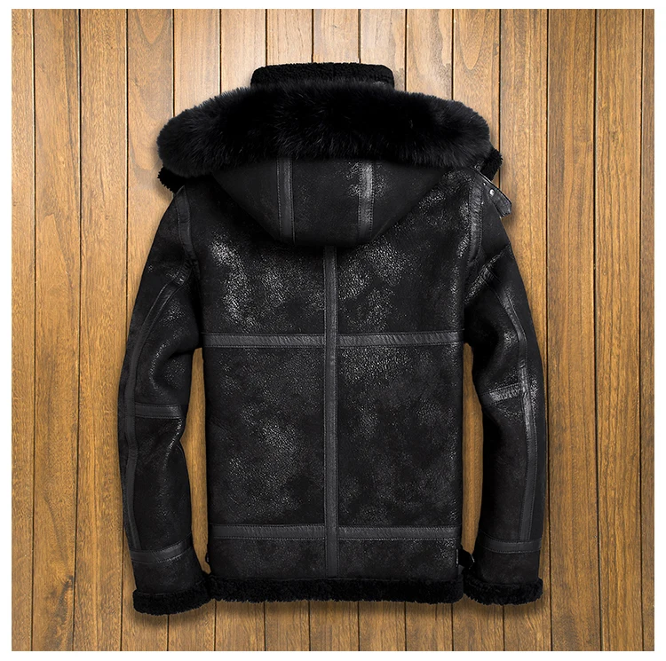 Натуральное меховое пальто для мужчин из натуральной овечьей шерсти зимнее пальто для мужчин с капюшоном плюс размерные куртки для мужчин s одежда жилет Homme SWY853-1 YY748