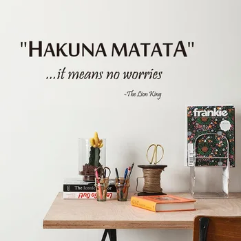 

Famous quotes it means no worries DIY Vinyl Wall Stickers bedroom Rooms Home Decor Art Decals 3D Wallpaper decoration