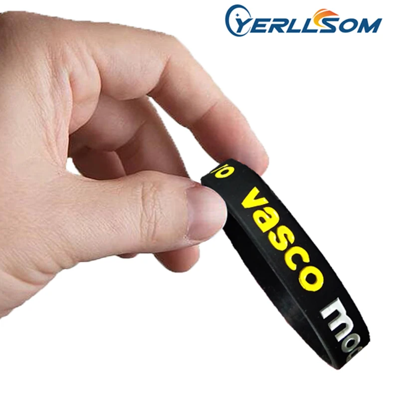 

YERLLSOM 100PCS/Lot High Quatlity Customized Embossed and printed silicone bracelets for events P041801