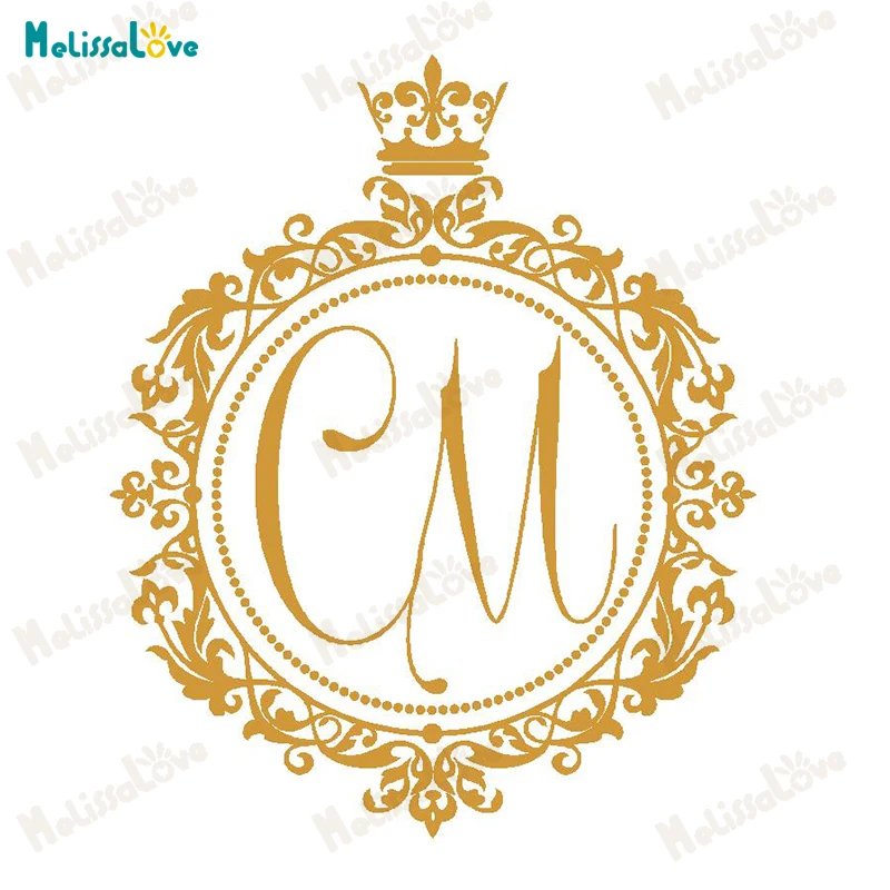 Circle Stickers Custom Personalized Initial Wedding Design Floor Circle Stickers Custom Personalized