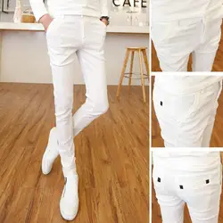 Pantalones Hombre летние обтягивающие брюки мужские модные 2019 узкие мужские брюки уличная Корейская мужская кофта кэжуал брюки мужские 34-27