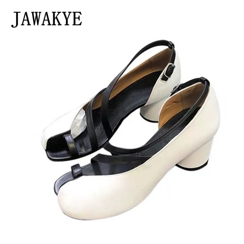 

Fashion Split Toe Gladiator Sandals Women Kitten Heels Black Shoes Woman Buckle Strap Ladies Sexy Summer Shoes Sapato Feminino