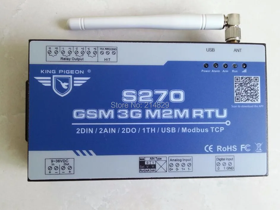 gsm sms power monitoring alarm FOR sms room temperature alarm controller data logger S270