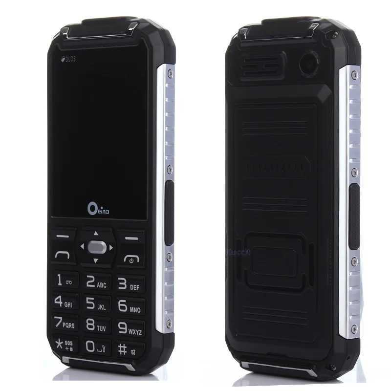 Original XP6000 Dual Torch Rugged Mobile phone Metal Side Power Bank GSM Senior old man