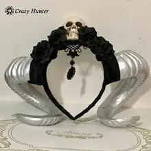 Стимпанк рожок оголовье Косплей Костюм для фотосессии рога головные уборы для девочек женские