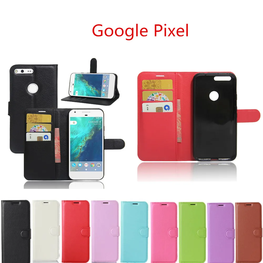 Hot Selling For Google Pixel 5.0inch Case Wallet Style PU Leather Mobile Phone Protective Cover