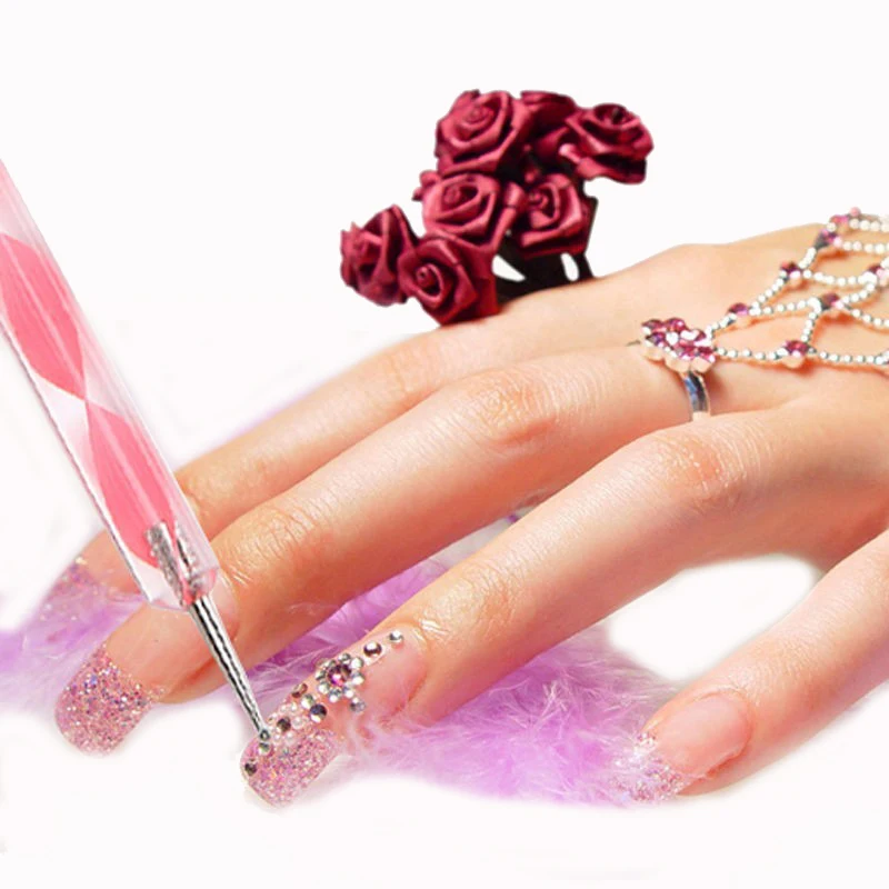 5 шт. точечная ручка для дизайна ногтей 2 способа|dotting tool|nail art dotting pendotting pen |