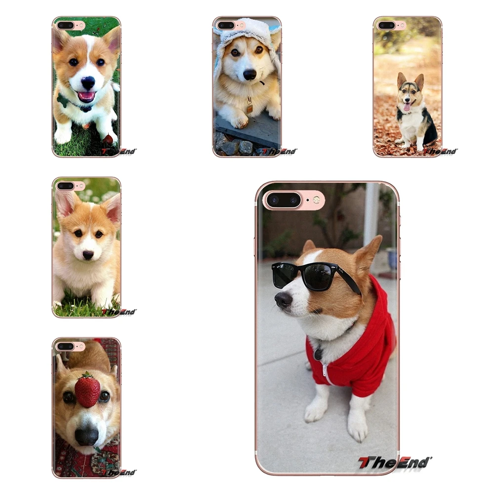 Мягкие прозрачные чехлы для Xiaomi Redmi 4A S2 Note 3 3S 4 4X 5 Plus 6 7 6A Pro Pocophone F1 Cute corgi dog puppies |