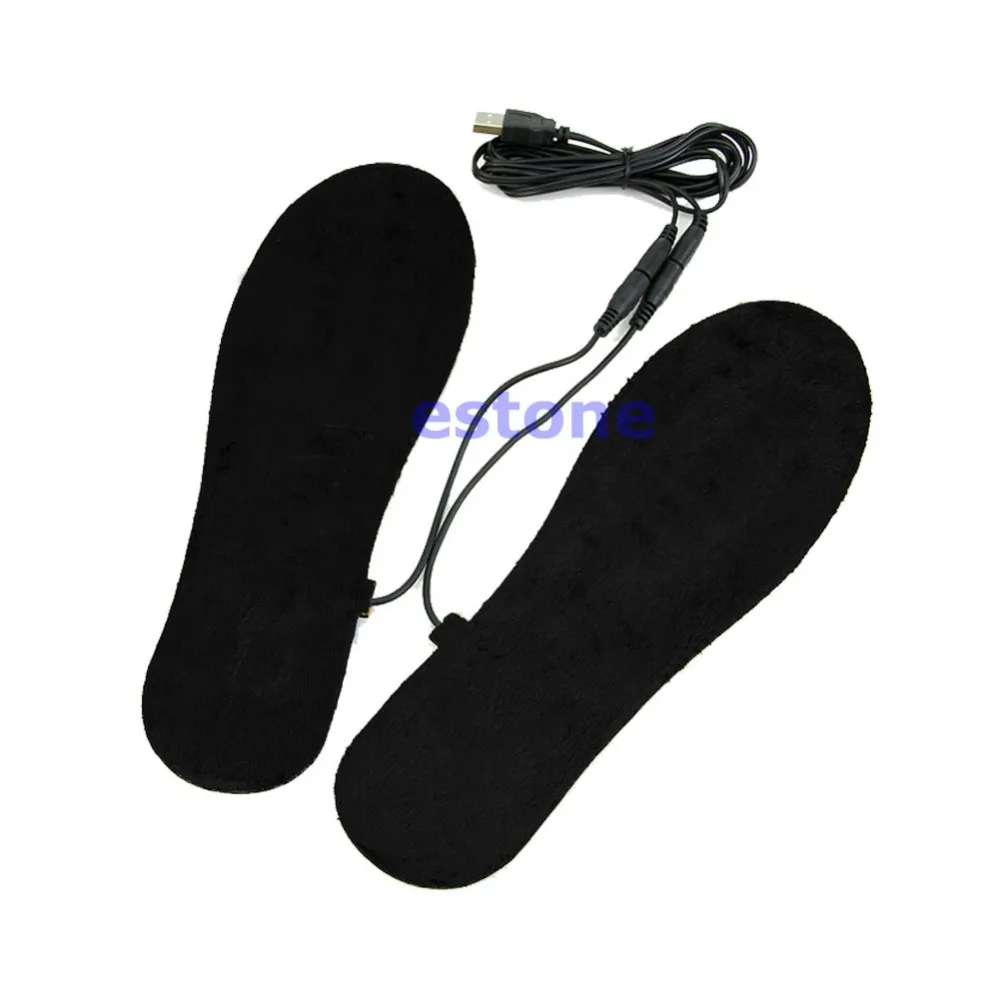 USB с электрическим питанием теплые зимние стельки для обуви сапоги держать ноги в тепле