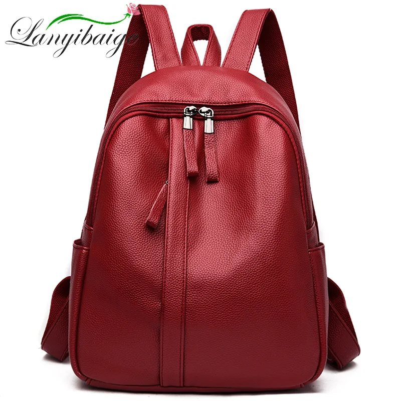 

Women's travel backpack First layer cowhide Casual Daypack Female Backpacks High Quality Sac A Dos Ladies Bagpack Girl Mochilas