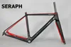 2022 Available Gravel 700C Carbon Bike Frame,SERAPH bikes Thru Axle 142mm Gravel Di2 Carbon Cyclocross Frame Disc GR029 ► Photo 1/6