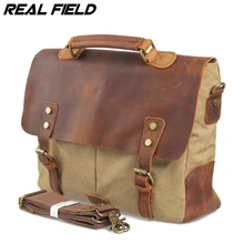 Men Canvas Business Shoulder Bag Canvas Messenger Briefcase Fashion Vintage Crossbody Bag Casual A4 Document Files Handbags 092