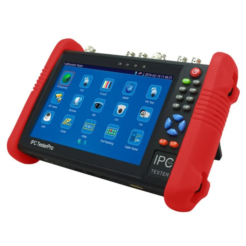 Wanglu 7 дюймов 4MP IP Камера тестер IPC9800ADH CCTV монитор 8MP TVI CVI 5MP AHD CVBS безопасности с WI FI