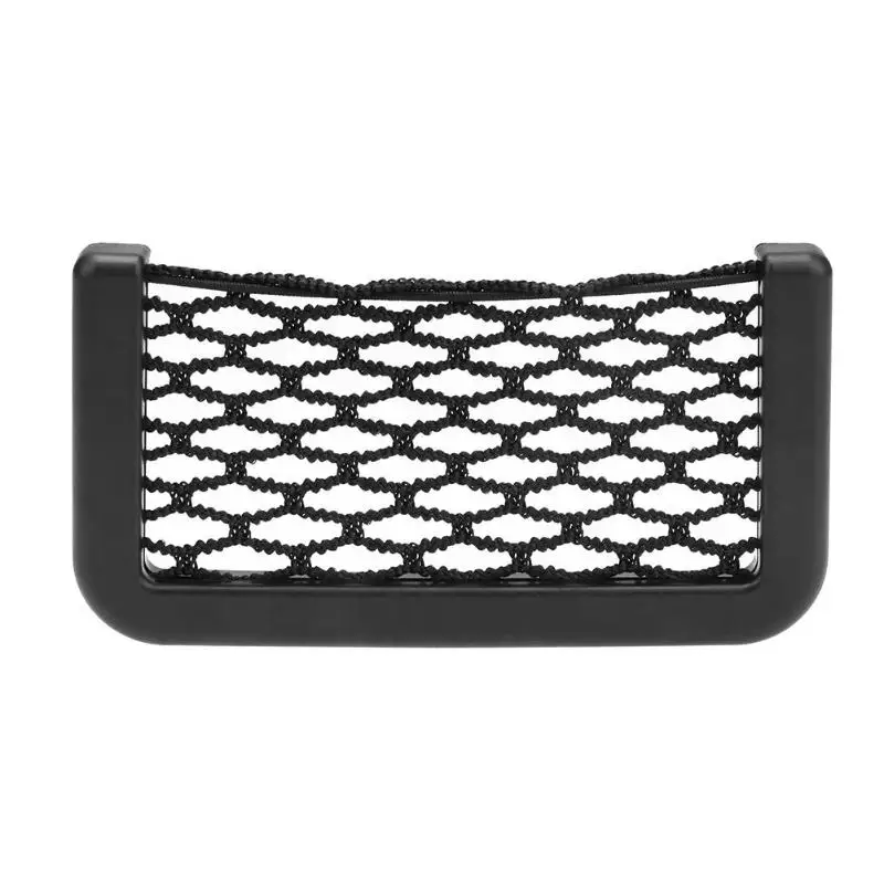 

Car Elastic Storage Net String Mesh Net Bag Phone Holder Sticky Pocket for Cigarette Ticket Organizer Auto Interior Accessories