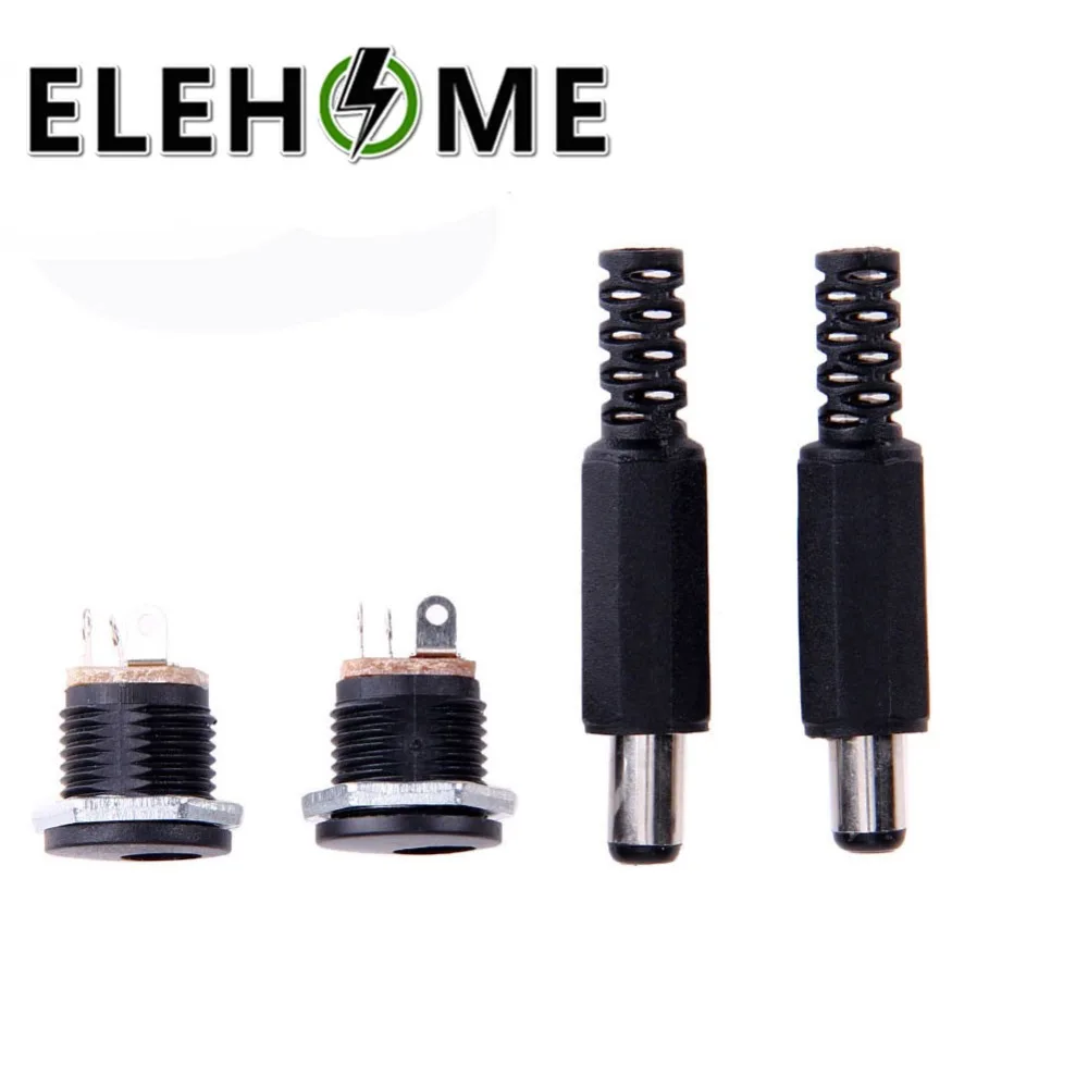 

DC Connector Adapter 12V/3A 2.1mm x 5.5mm Male Plug + Female Socket Panel Mount Jack XF30