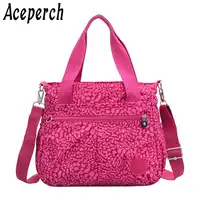 ACEPERCH ファッションショルダーバッグメッセンジャー多層バッグ防水ナイロン女性ママクロスボディバッグ Bolsos 嚢メイン