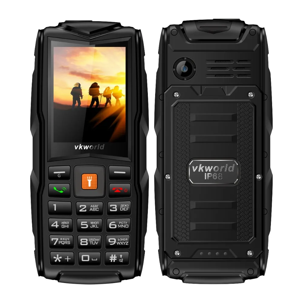 Vkworld New V3 IP68 Водонепроницаемый 3 сим карты ожидания мобильного телефона 2 4 дюймов