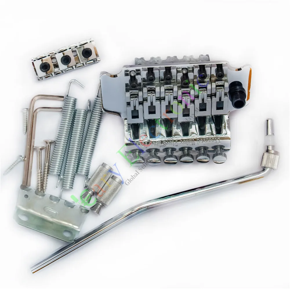 Floyd Rose 6 струн тройник с двойной блокировкой для гитарного моста хромированные